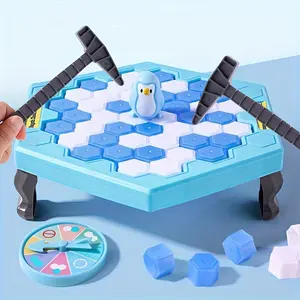 Save Penguin Knocking Ice Toy, Ice Breaker Knocking And Disassembling Wall Board Game Novelty Game Interactive Toy Birthday Gift
