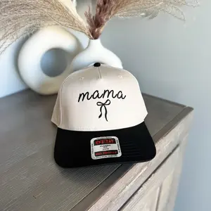 Mama Coquette Bow vintage Baseball Trucker Hat for Valentine's Day, Mother’s Day Hat Trendy Gift for Her, Custom Hats for Mom, trending stylish hat