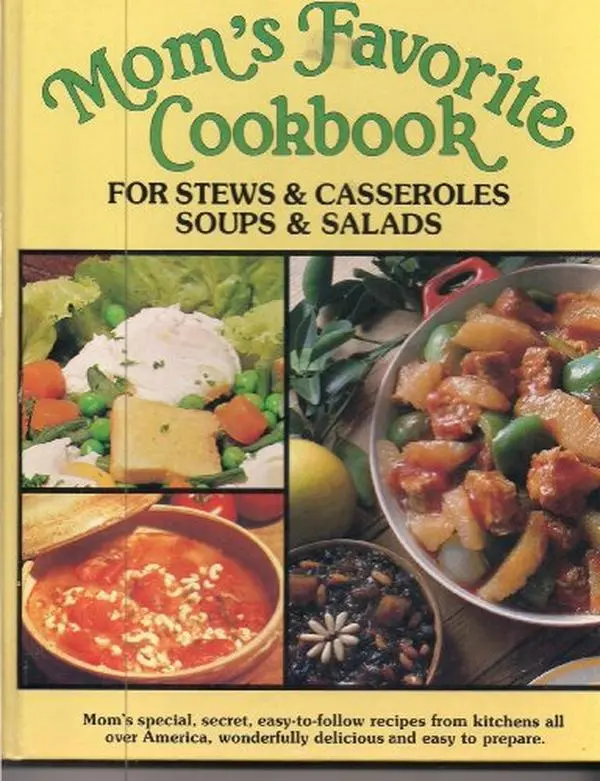 USED Book - Mom's Favorite Cookbook For Stews & Casseroles Soups & Salads by Jo Ann SHIRLEY (Hardcover) - english