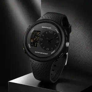 Premium Dual Time Sports Watch for Men and Women Multi-Function Digital Analog Dual Display Wristwatch with Night Light Luminous Pointer 50M Waterproof Swimming Resistant Outdoor Fitness Casual Timepiece Perfect Gift for Active Lifestyles
