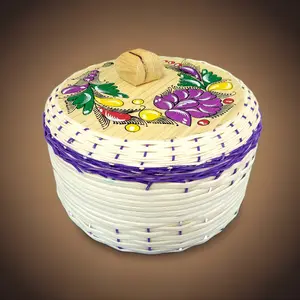 Tortillero de Mimbre | Tortilla Warmer | Tortillero con Tapa | Mexican Tortillero Kitchen Utensils Set Kitchen Utensil Organizer