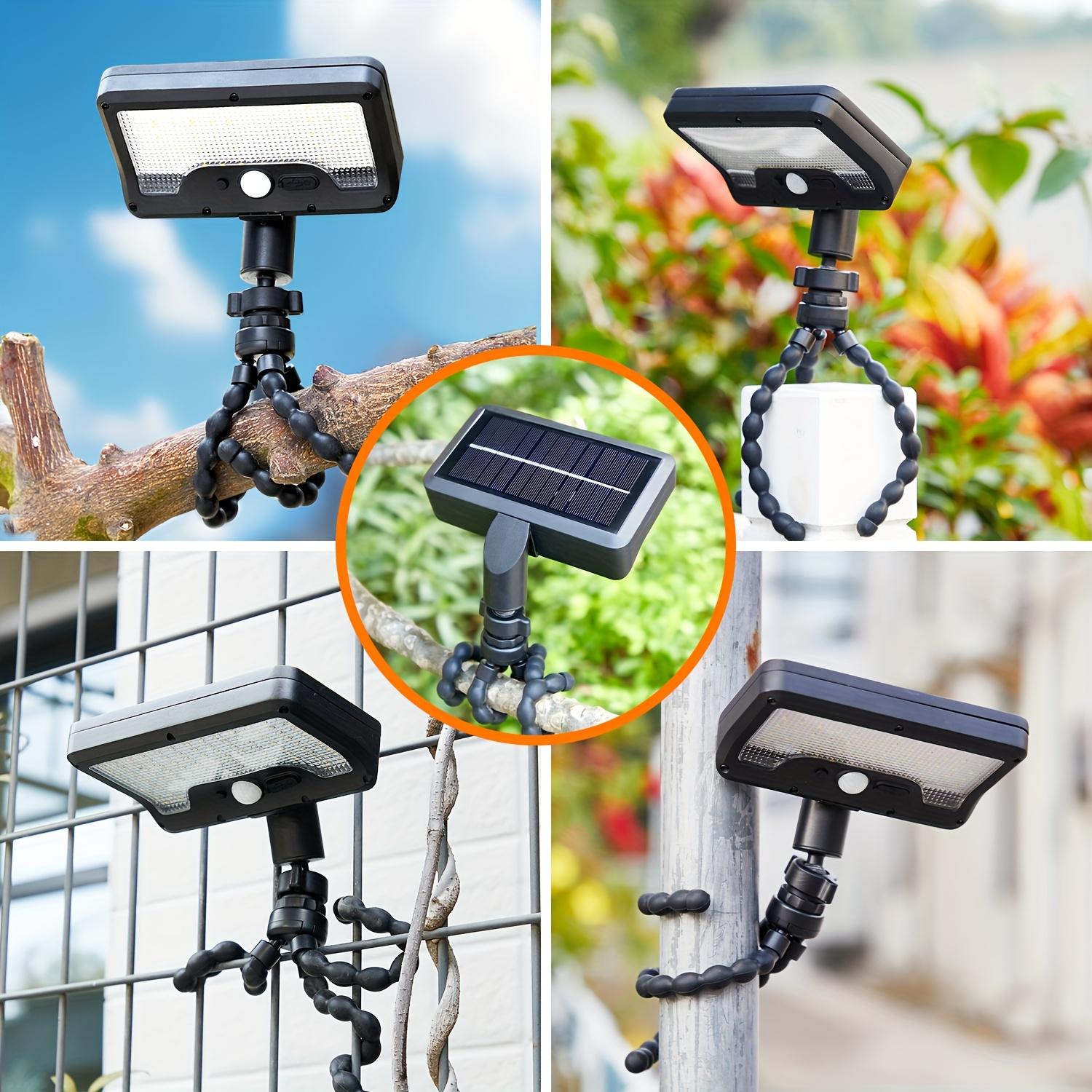 1/2/4 solar sports lights, outdoor solar LED lights, 600 lumens solar floodlights, IP65 waterproof solar safety lights, suitable for camping, courtyards, garden fences, balconies, courtyards, and emergency situations