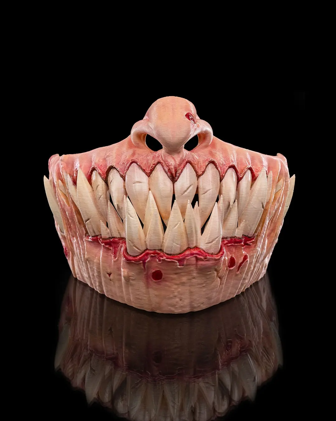 3DFabLabHTX presents -  Unleash Your Inner Beast!  3D Printed "Savage Smile" Mask - Fangs Included! jeepers creepers mask
