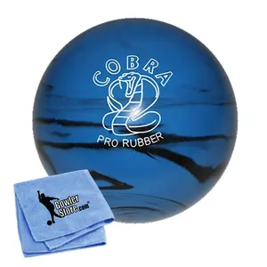 EPCO Duckpin Bowling Ball - Cobra Pro Rubber - Blue & Black (4 3/4 inch- 3lbs. 6oz.) 1 Ball