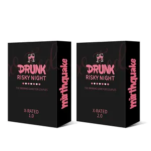 Drunk Risky Night Card Game, 1 Box Couple Interactive Adventure Game, Interesting Paper Game Card for Friends & Family Gathering