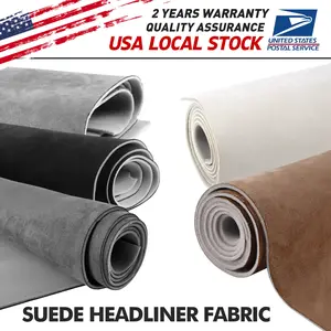 3mm Suede Car Headliner Fabric with Foam Backing – Auto Car Roof Liner Repair & Boat Interior Refurbishment by Yard ceiling synthetic