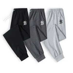 Men's Printed Drawstring Waist Jogging Sweatpants, Menswear with Pockets, Regular Fit Floral Athleisure Pants for All Seasons Spring Autumn Daily Wear