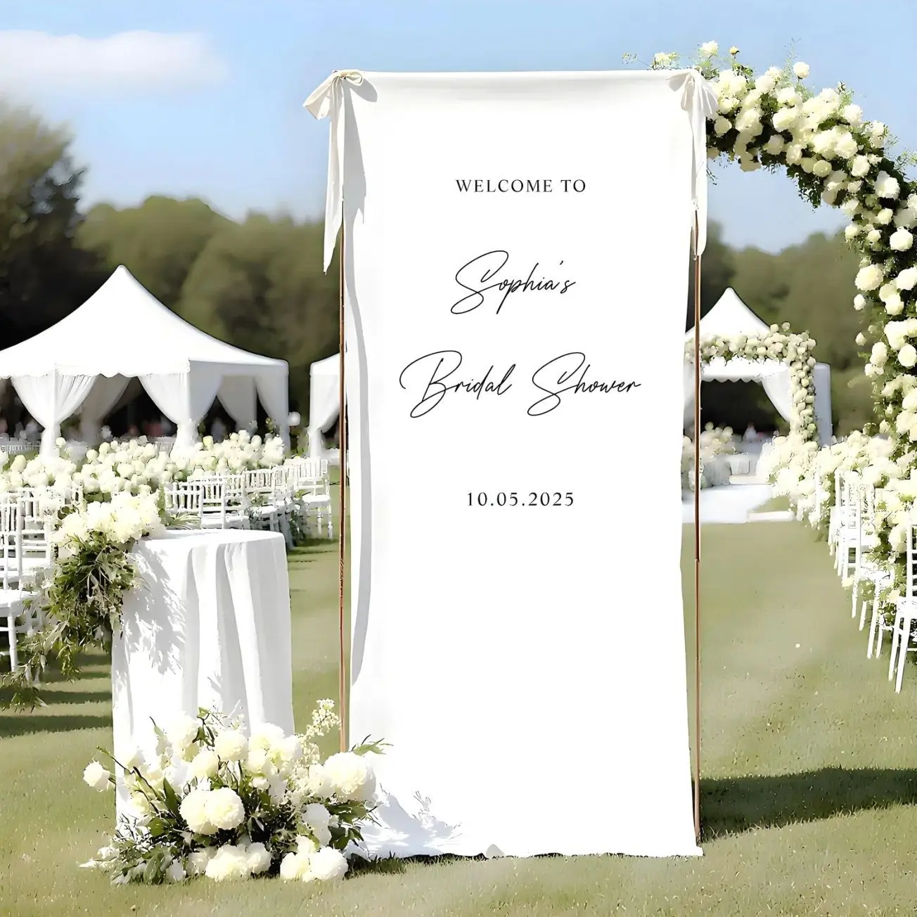 Bridal Shower Welcome Sign,Personalized Fabric Sign for Bridal Party,Welcome Sign for Bridal Shower,Bride to Be Banner,Wedding Shower Decor