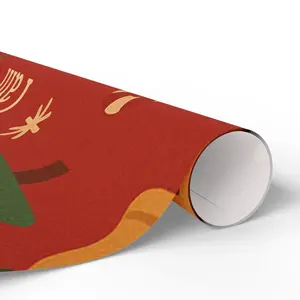 I Am Merry Wrapping Paper — Festive Gingerbread & Tree Holiday Gift Wrap