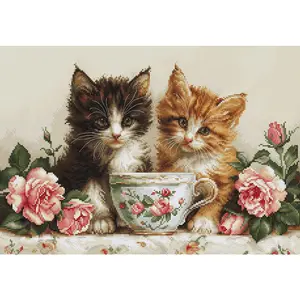 Two Kitens BU5070L Counted Cross-Stitch Kit