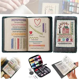 Embroidery Book Set, Handmade Sewing Diary Notebook, DIY Embroidery Journal, Adult Sewing Book, Craftsmanship & Creativity