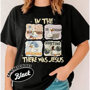 Funny Goose Christian T-shirt, There Was Jesus T-shirt, Faith Based Quote Outfit, Religious Tee Gift