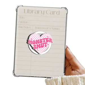 Monster Smut Checkered Pink Heart Magnetic Pop Socket Kindle Grip Cute Adorable MagSafe Phone Grip Phone Holder Magnetic Pop Socket Phone Kindle Grip Popsocket