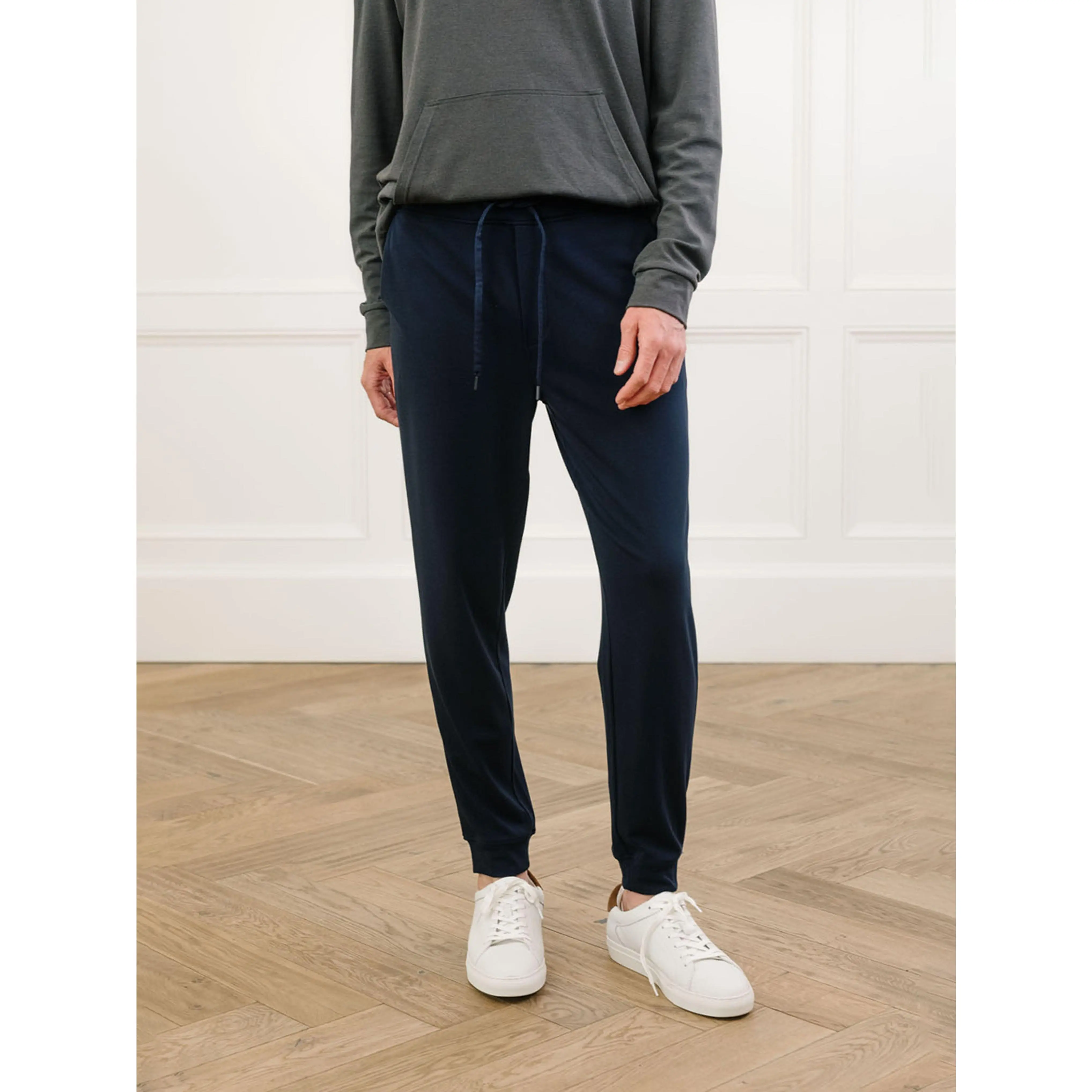 Cozy Earth Men’s Brushed Bamboo Jogger Pant Tall | Ultra-Soft Bamboo Viscose Joggers with Zippered Pocket Streetwear Joggers Summer Casual Joggers