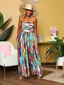 Ray Of Colors- Multicolor Wide-leg Jumpsuit