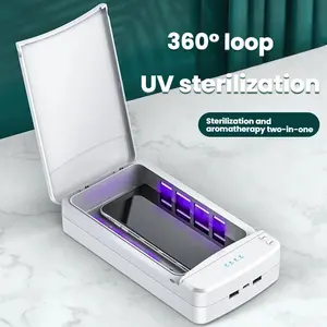 Portable UV Phone Sanitizer Box, Multifunctional USB UV-C Light Sterilizer for Smartphones, Keys, Masks, Home & Travel Use