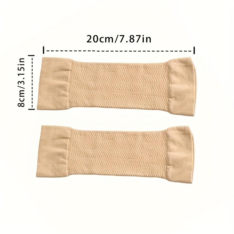 1 Pair Women'S Arm Compression Sleeves, Thin Elastic Knit Shapers for Body Correction, Sporty Solid Color Gloves, Machine Washable & Dry Cleanable, Polyester Material 1 Pair Women'S Arm Compression Sleeves, Thin Elastic Knit Shapers for Body Correction, Sporty Solid Color Gloves, Machine Washable & Dry Cleanable, Polyester Material