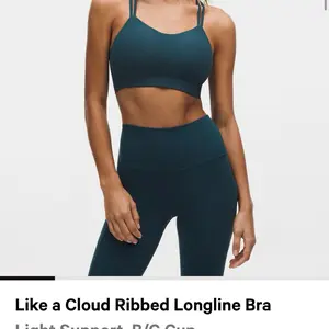 Like a Cloud Ribbed Longline Bra Light Support B/C Cup Comfortable & Stylish Sports Bra