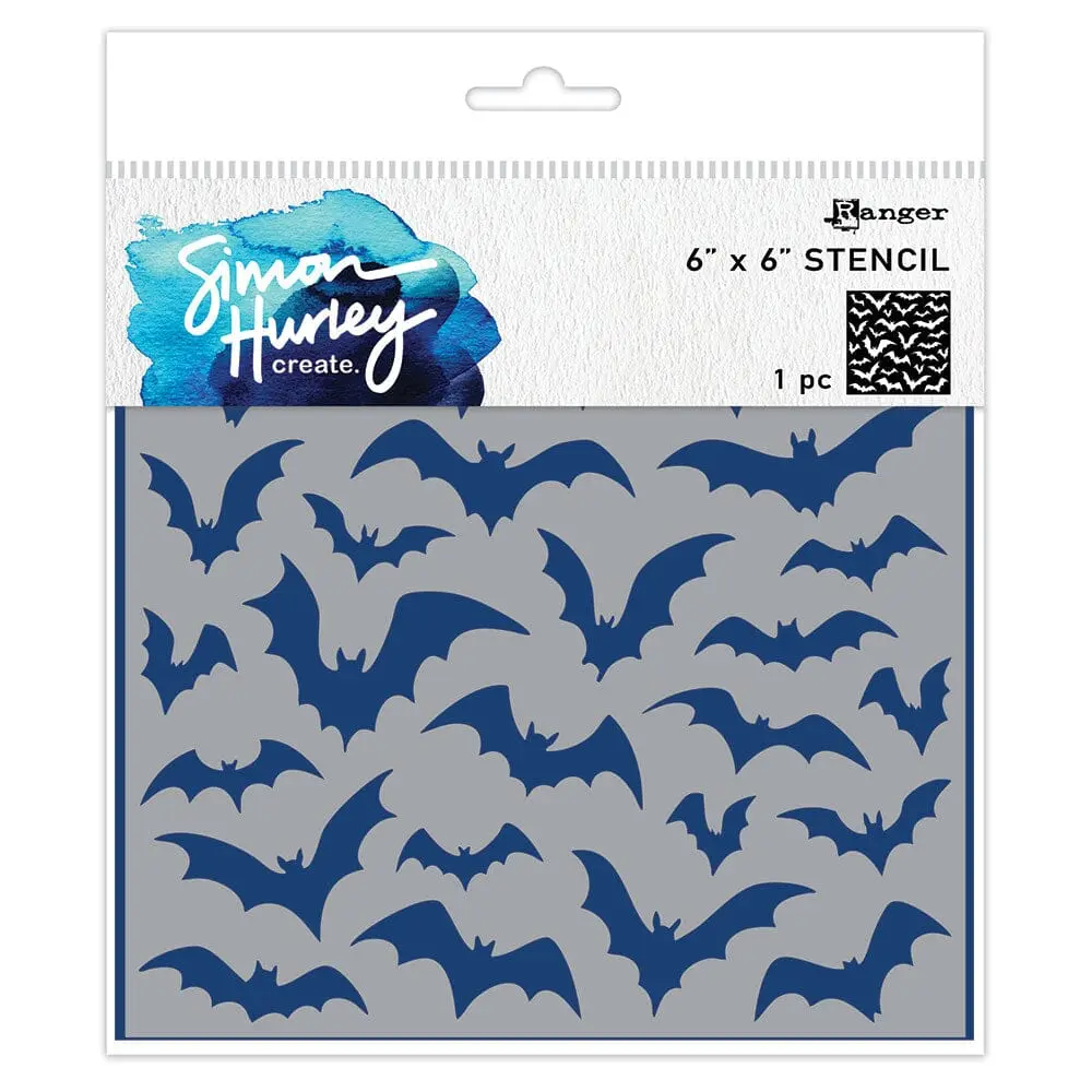 Simon Hurley create. Layering Stencil Bat Brigade
