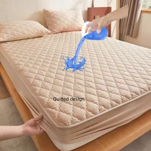 Waterproof Mattress Protector Set, Quilted Design, Deep Pocket 30cm, Soft Breathable, Includes Pillowcase, Ideal for Bedrooms & Homes