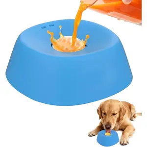 Anti-choking slow-eating dog bowl, non-slip, 3/4 cup - licking toy for liquid treats, bone broth, yogurt