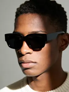 Men's Classic Square Frame Sunglasses, Lightweight Comfortable Fit, Effective UV Protection, Ideal for Outdoor Sports and Cycling, Biking Sunglasses