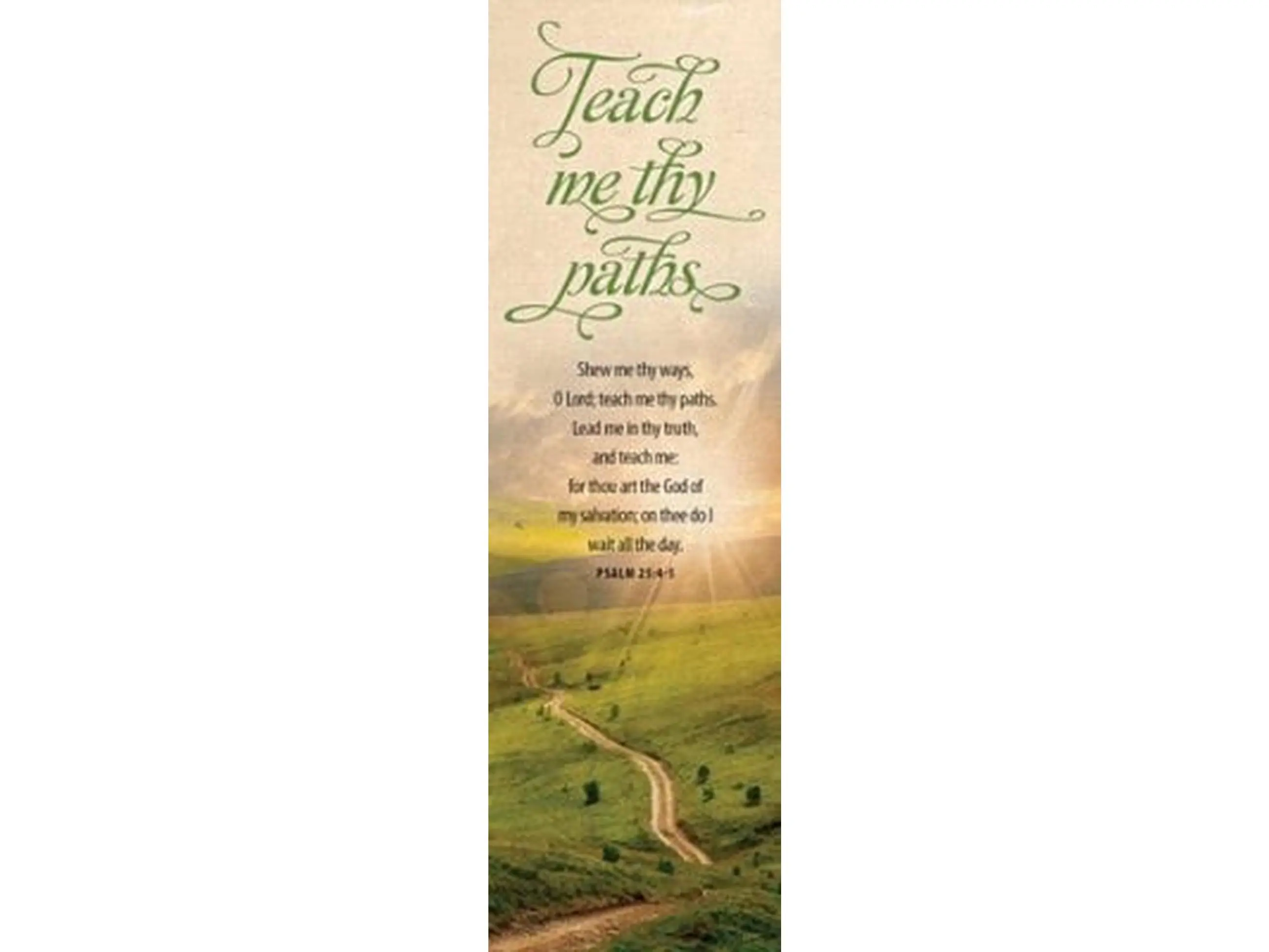 B & H Publishing Group 98131 Bookmark - Show Me Thy Ways O Lord - Psalm 25 - 4 - 5, Pack of 25