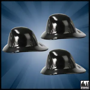 Set of 3 Fireman Helmets for WWE & AEW Wrestling Action Figures
