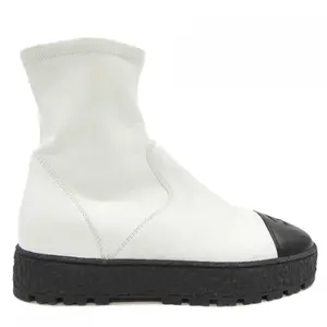 Pre-owned CHANEL Lambskin Small Leather Goods ANKLE BOOTS Stretch Ankle Boots