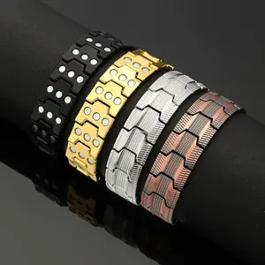 Copper Bracelet for Men fashion, 3X Ultra Strength Magnetic Bracelets, 99.99% Pure Copper with 3500 Gauss Neodymium Magnets, Adjustable