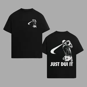 Men's "Just Do It" Parody Golf T-Shirt - Tiger Woods Inspired Double Sided Graphic Tee