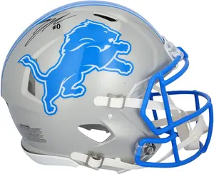 Jahmyr Gibbs Detroit Lions Autographed 2024 Speed Authentic Helmet with #0 Signature - Fanatics Authentic Certified