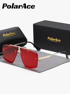 PolarAce 1 Piece Unisex Frameless Sunglasses，Square Frame Sunglasses UV400 Casual design