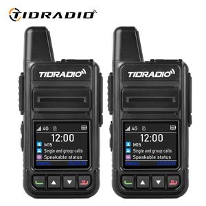 TIDRADIO TD-M15 Global Walkie Talkies PTT POC Radio with 1 Year SIM Card Long Range 4G Network 2 Way Radio 5000 Miles for Hiking and Camping 3000mAh Battery Clear Audio LTE Signal