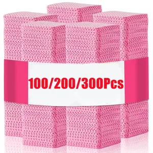100/300pcs Lint-free Gentle Nail Polish Remover Napkin Cotton Wipes Paper Pads UV Gel Dust Cleaner Cleaning For Manicure Tool