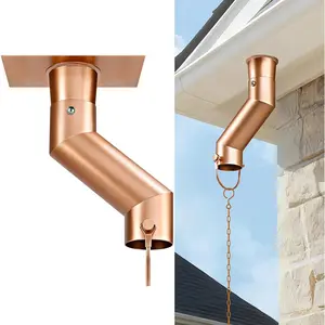 Rain Chain Gutter Adapter Installation Suit for Gutter Downspout Outlet