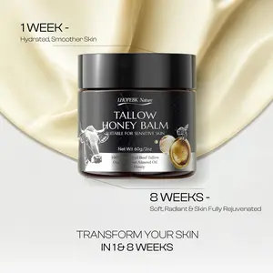 【B3G1F】Whipped Beef Tallow & Manuka Honey Balm - Organic Moisturizing Face Cream, Lip Balm, Hand & Foot Cream and Body Lotion Moisture Hydrate Nourishing Smooth