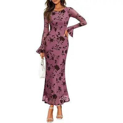 long pink satin dress Verlaine Pink Satin Maxi Dress - US 2