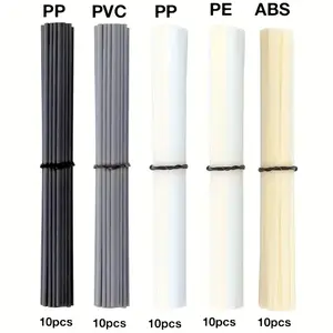 50-Piece Durable Plastic Welding Rod Set, PP PE PVC Abs Materials, Multi-Functional Car Bumper Repair Tool, Versatile Plastic Welding Kit， Plastic Welding Rods 200mm Length ABS/PP/PVC/PE Welding Sticks 5x2mm Plastic Welding Machine Accessories