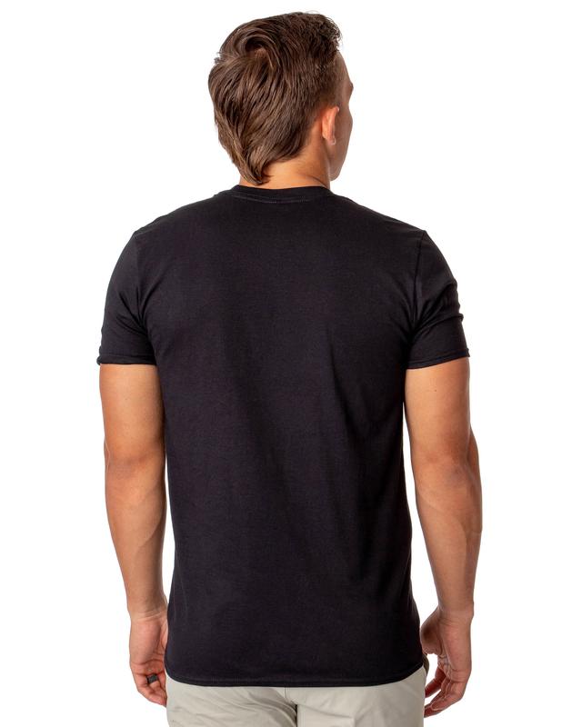 Super Mario T-Shirt Men's Black and White City Scene Adult Graphic Tee