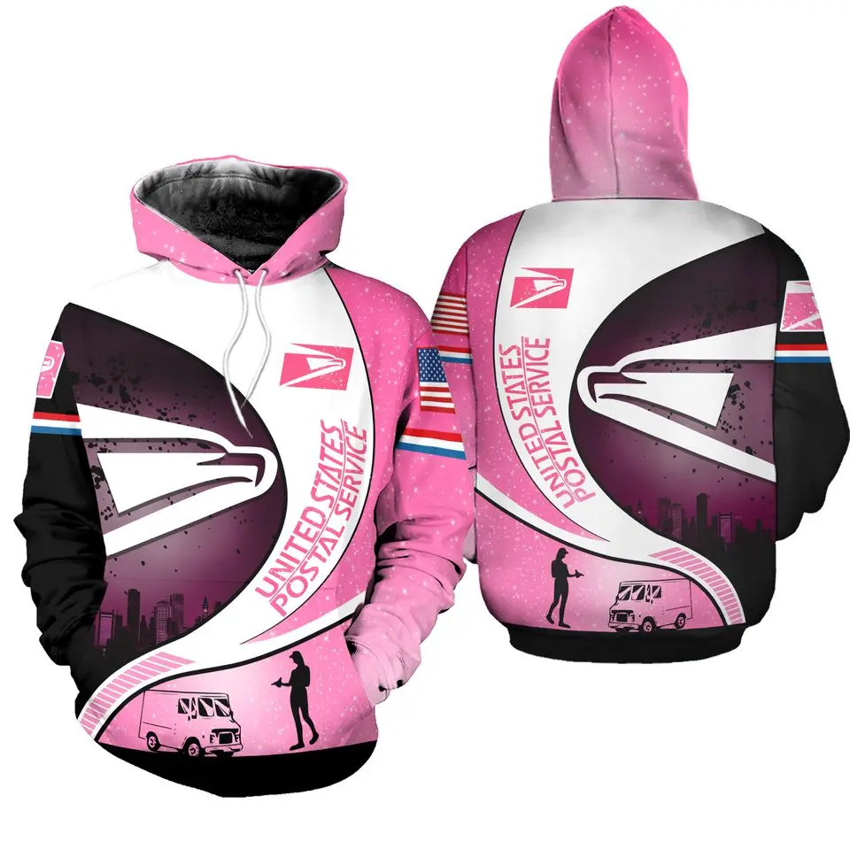 Love Postal Worker Hoodie, Postal Worker 3D Printed Hoodie
