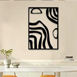 1pc Dramatic Line Metal Wall Art, Dramatic Line Statue Mural, Perfect for Theater Lounge, Stage Backdrop, Theatrical Wall Decor, World Theater Day Decor, Ideal Gift for Playwrights