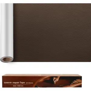 16x30'' Self Adhesive Leather Repair Patch Tape, Vinyl and Leather Repair Kit for Couches, Furniture,  Seat, Boat Seat, Sofa, Vinyl Upholstery, Chair, Interior (Dark Brown #2)