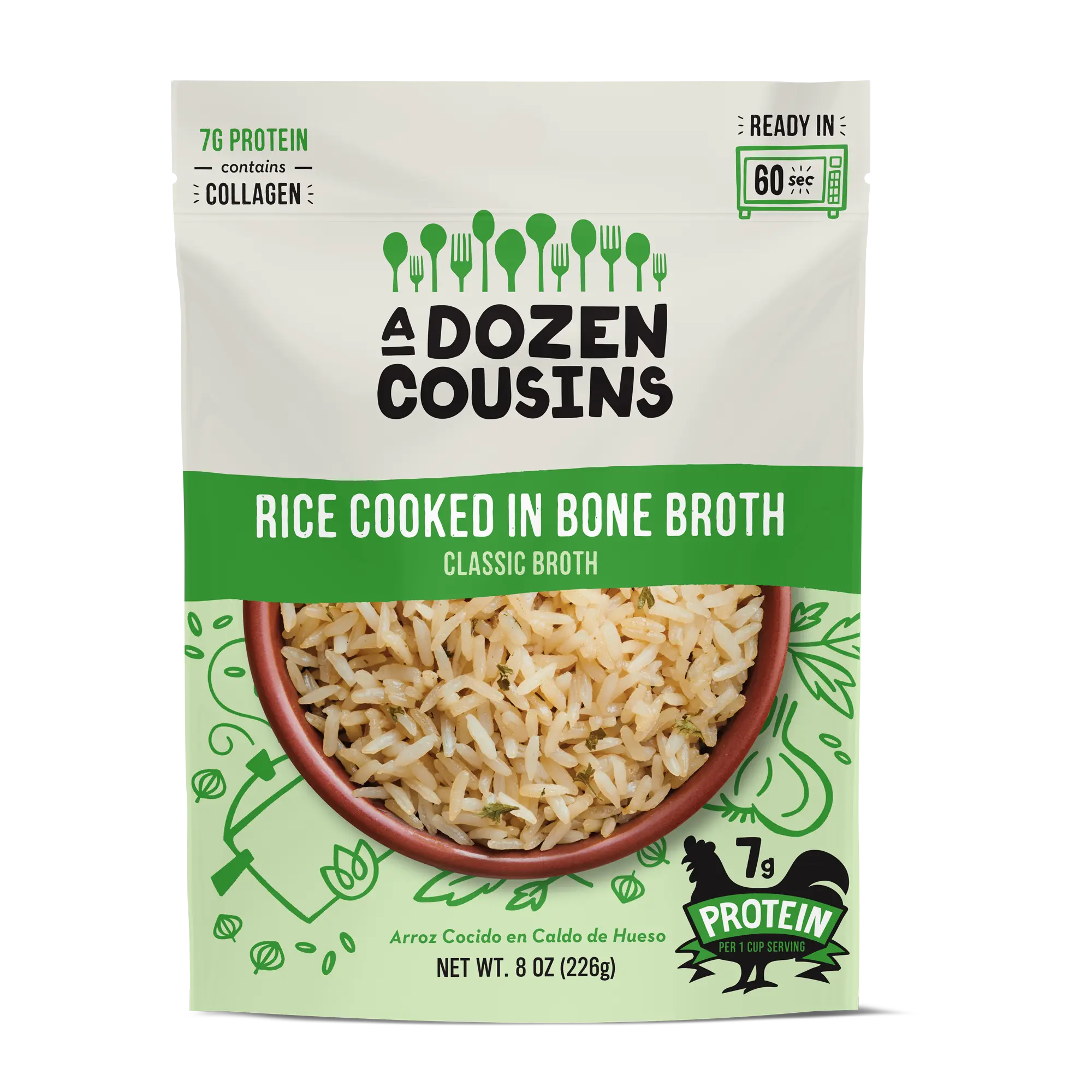 Classic Broth - Rice Cooked in Bone Broth (12 Pack)