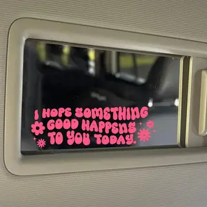 Floral Vinyl Car Decal Sticker, Unique Floral Design, Waterproof Design for Laptop Phone Helmet Windshield Bumper Cup Wall Decoration, Durable Plastic Material