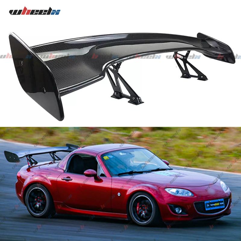 Perfect Valentine's Day Gift | 57" GT Style Universal Trunk Spoiler | Pro Racing Gloss Black Carbon Fiber | Fit Dodge/BMW/Audi/Ford Mustang/Chevy Camaro/Corvette/Honda Civic/Kia/Nissan Altima 🔥 #ValentinesGift #GiftForHim #57inchGTSpoiler #CarModGift