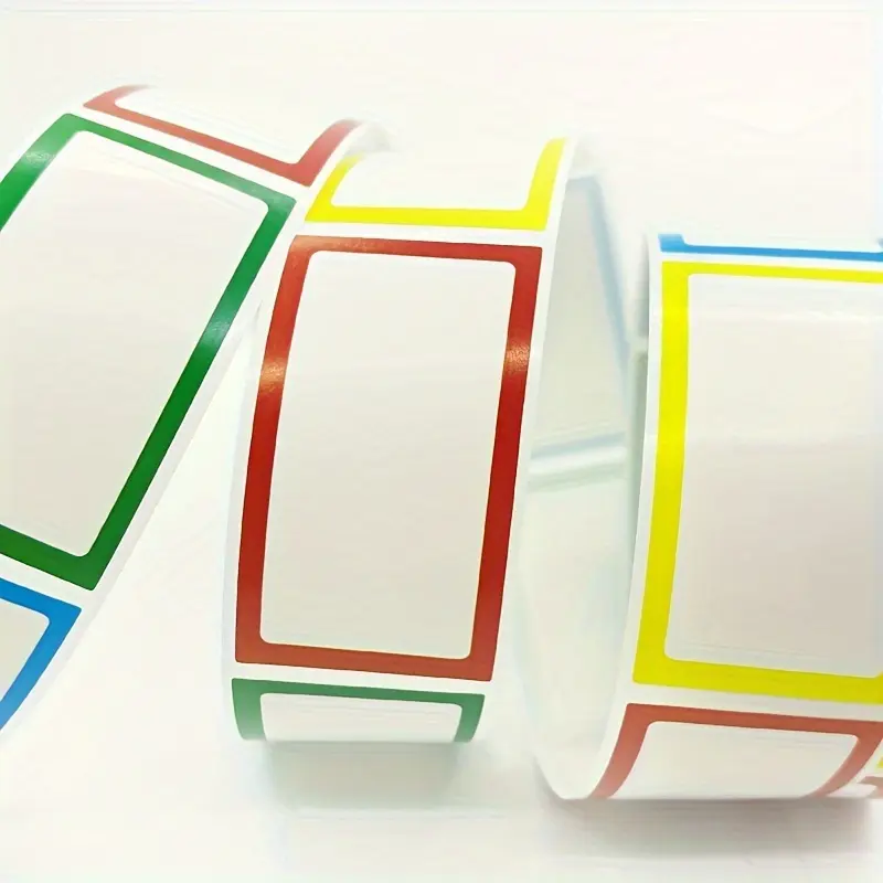 1Roll, 250pcs Colored Blank Stickers, Sticker Rolls, Handwritten Markings, Classification Markings, Stickers, Large Bottles, Seasoning Labels, Can Stickers, Box Seal Sticker, Decor Bag Packaging Label