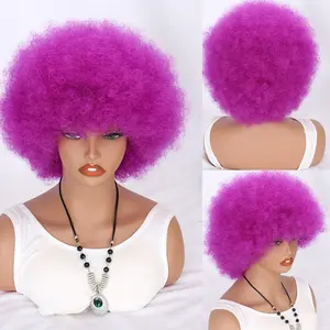 Afro Short Curly Wigs Premium Synthetic Afro Wig Short Curly Afro Kinky Wig Bouncy Huge Fluffy Puff Wigs for Men Women Party   3.5   2 Reviews   ౹   5 sold byXtressensses Officia... (5 | 3,000+ sold )   3.5   2 Reviews   ౹   5 sold
