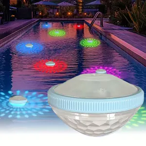 LED Pond Projection Light Ip67 Waterproof, 7 Dynamic Lighting Modes, Powered by 3 Aaa Batteries, Ideal for Diving, Ponds, Bathtubs, Party Decor