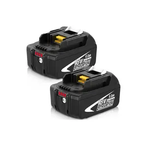 Replacement for Makita 18V Battery 6.0Ah Compatible with Makita Battery 18V Lithium-ion BL1840B BL1850B BL1860B BL1860 BL1830 Compatible with Makita 18V Battery BL1815 2-Pack